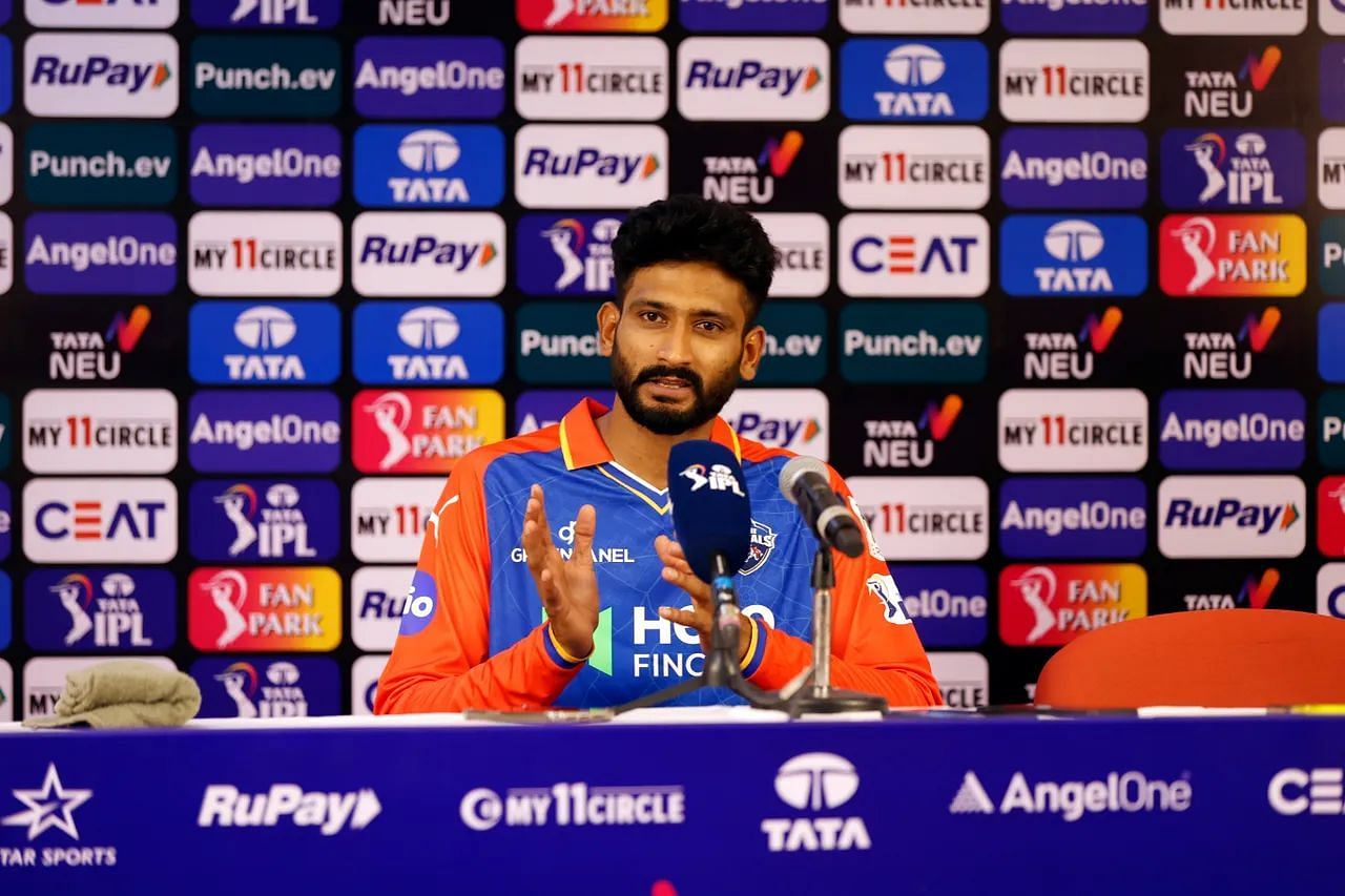 Khaleel Ahmed during post-match interview (Credits: IPL)